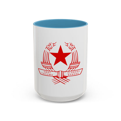 Emblem of the State Anti-fascist Council for the National Liberation of Croatia - Accent Coffee Mug