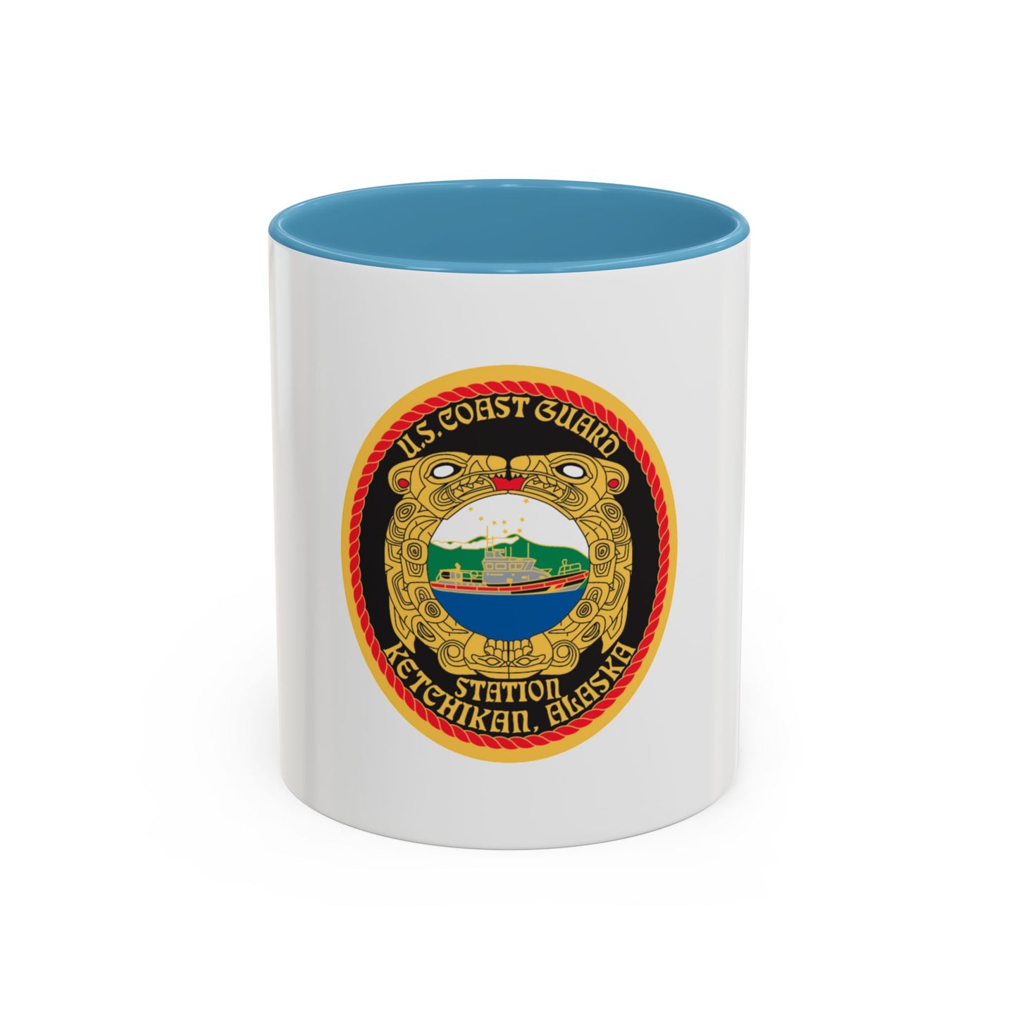 USCGS Ketchikan (U.S. Coast Guard) Accent Coffee Mug
