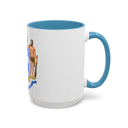 Coat of Arms of Greece (blue cross) - Accent Coffee Mug