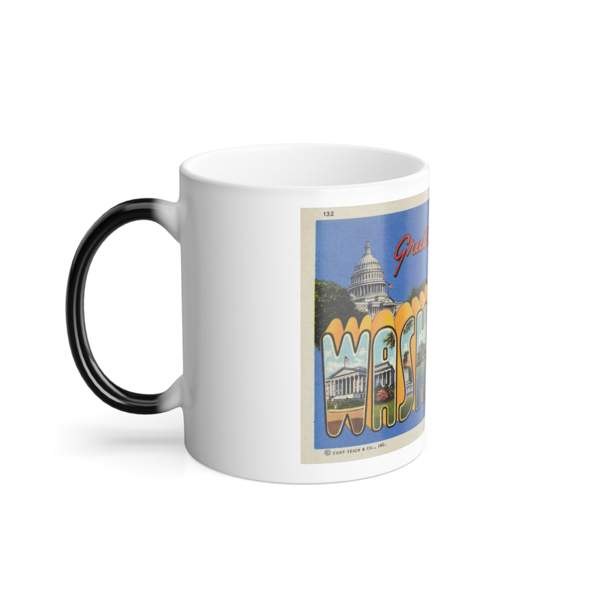 Greetings from Washington DC (Greeting Postcards) Color Changing Mug 11oz
