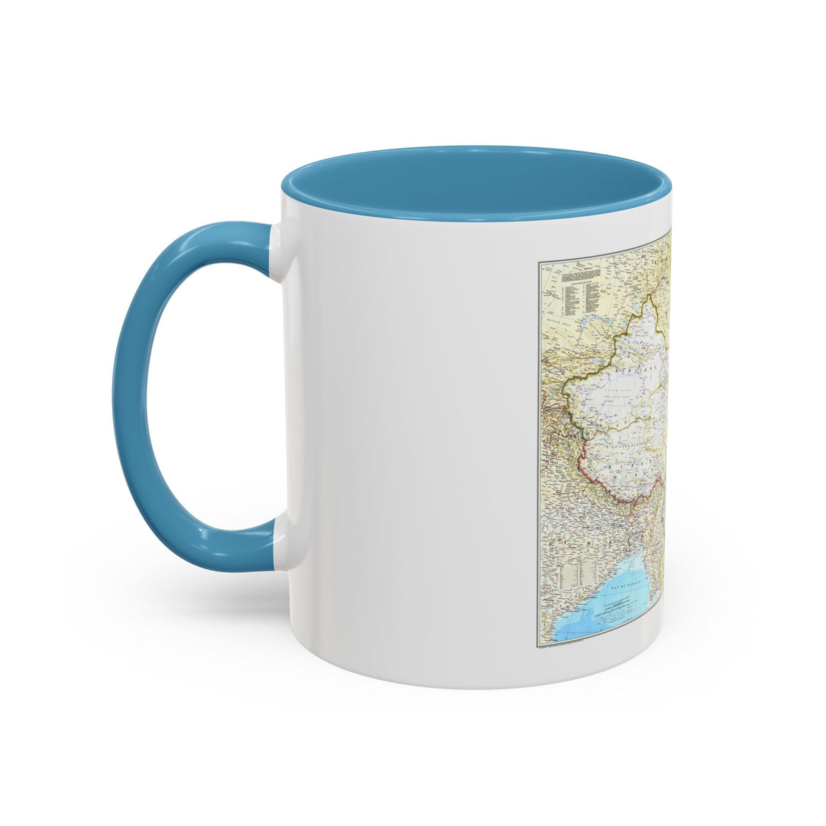 China - The People's Republic (1980) (Map) Accent Coffee Mug