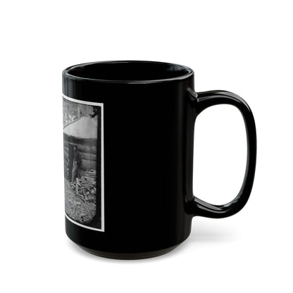 Brandy Station, Va. Officers And A Lady At Headquarters Of 1st Brigade, Horse Artillery (U.S. Civil War) Black Coffee Mug