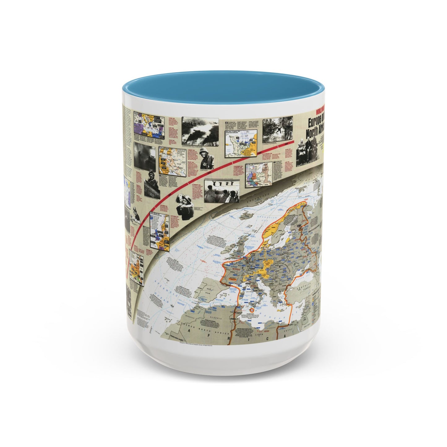 Tasse à café Accent Seconde Guerre mondiale - Europe et Afrique du Nord (1991) (Carte)