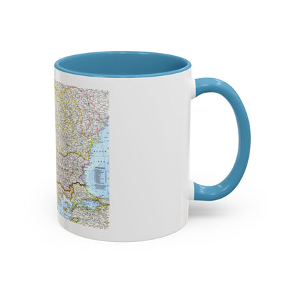 Europe - The Balkans (1962) (Map) Accent Coffee Mug