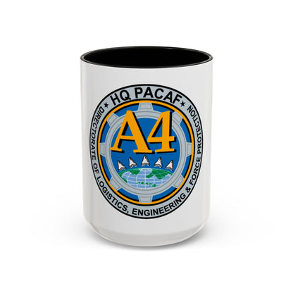 HQ PACAF A4 (U.S. Air Force) Accent Coffee Mug