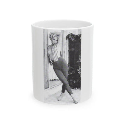 Jeanne Carmen #97 (Vintage Female Icon) White Coffee Mug-11oz-Go Mug Yourself