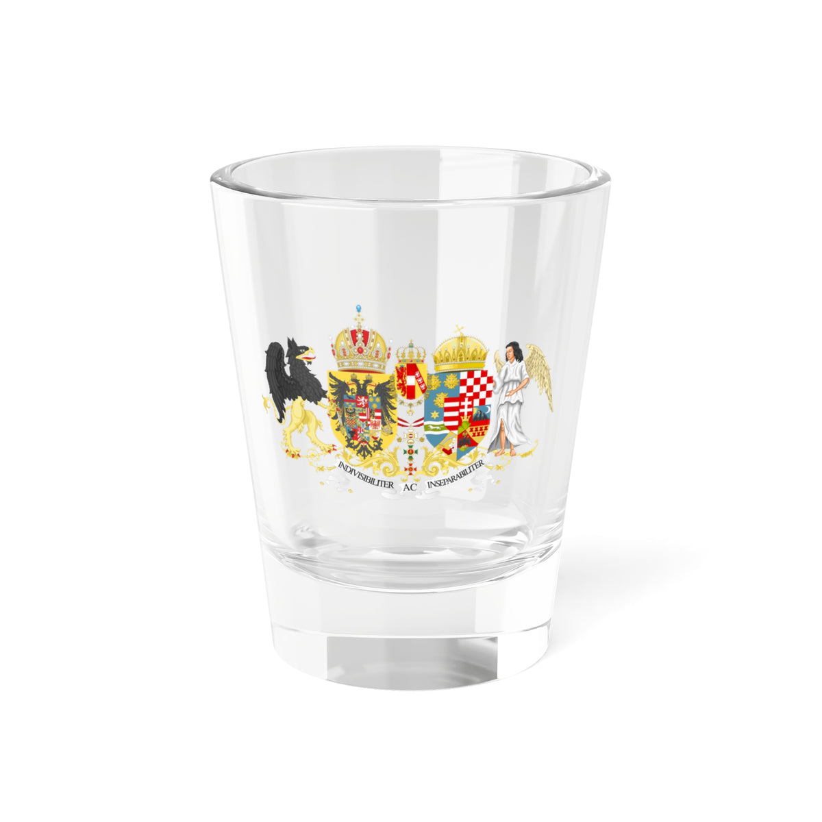 Coat of arms of Austria-Hungary 1914 v3 (Austria) (Coat of Arms) Shot Glass 1.5oz