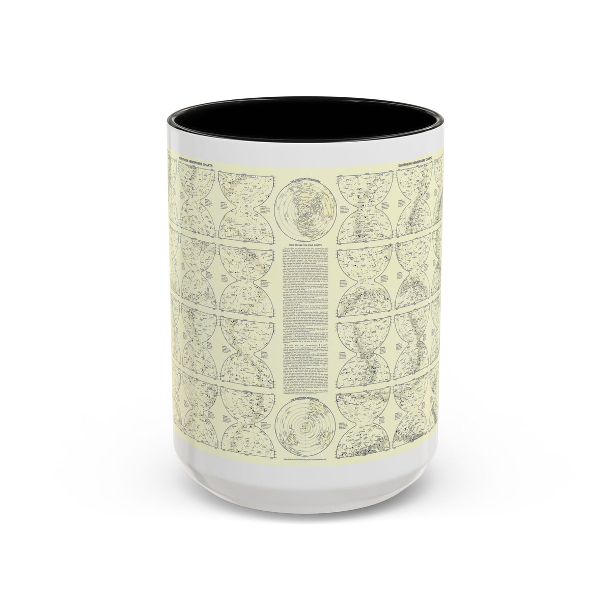 Heavens, The 2 (1957) (Map) Accent Coffee Mug