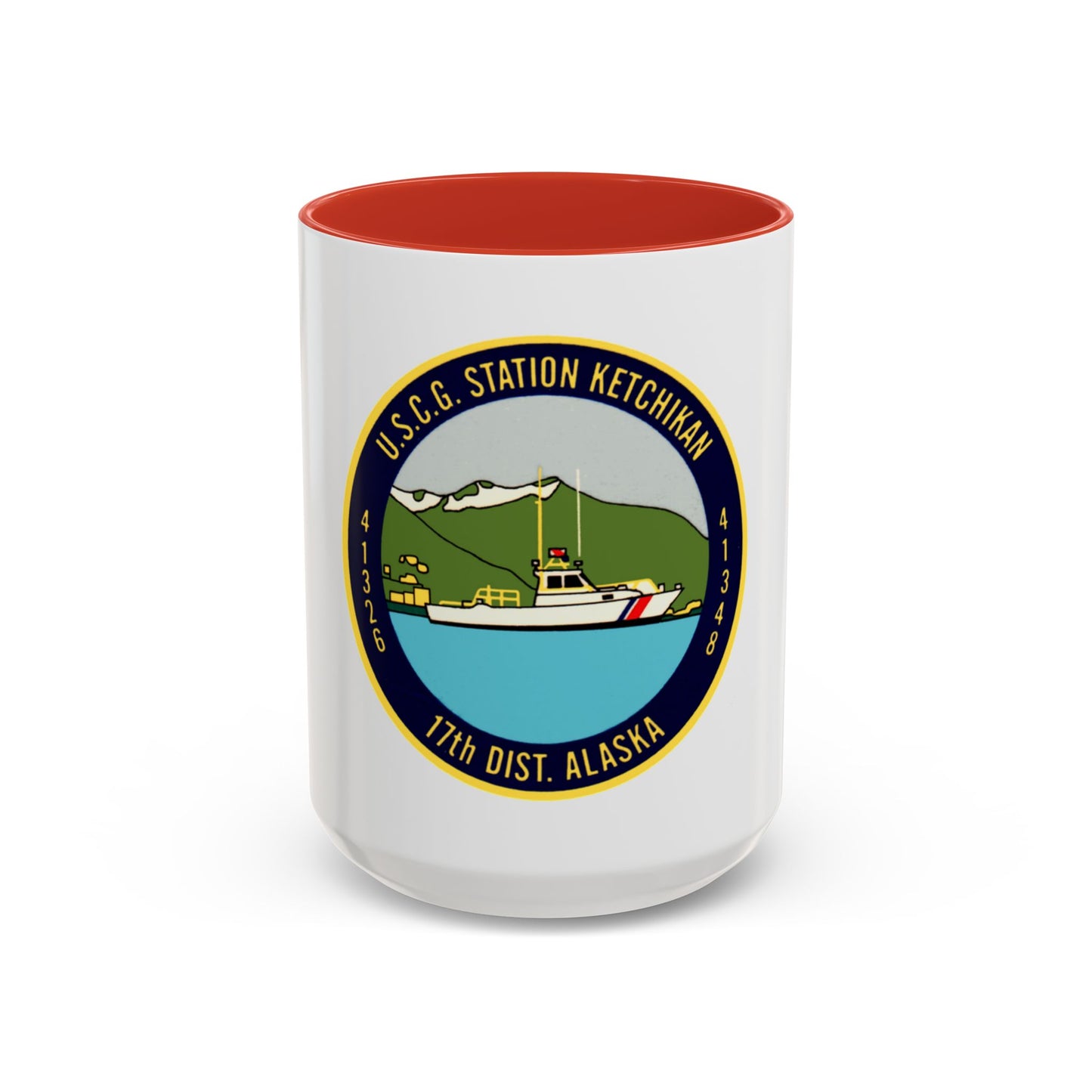 USCG Station Ketchikan 17th Dist (U.S. Coast Guard) Accent Coffee Mug