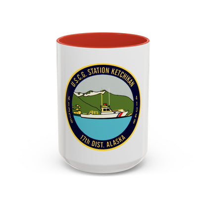 USCG Station Ketchikan 17th Dist (U.S. Coast Guard) Accent Coffee Mug