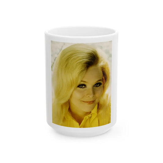 Diane McBain #16 (Vintage Female Icon) White Coffee Mug-15oz-Go Mug Yourself