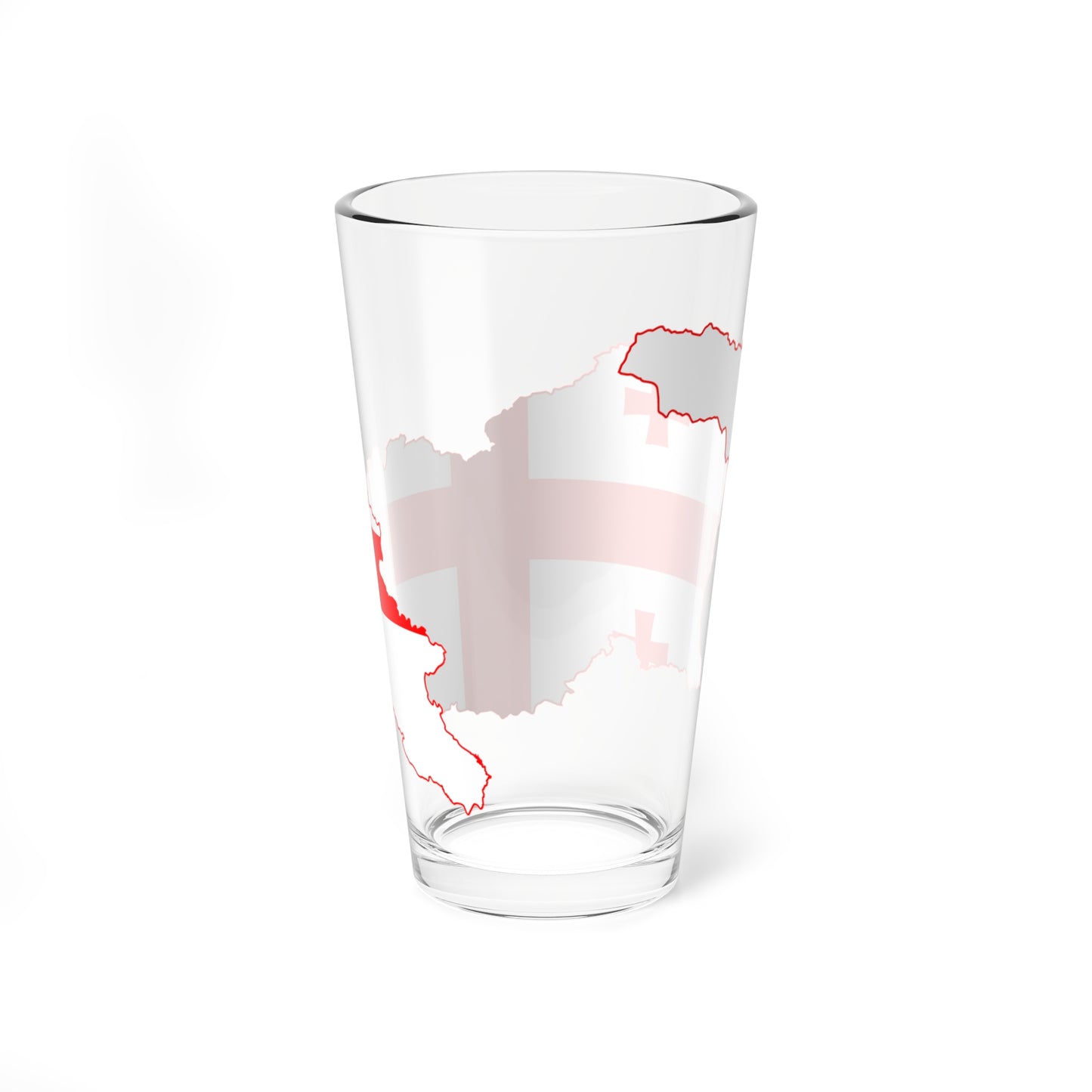Flag map of Georgia (Georgia) Pint Glass 16oz