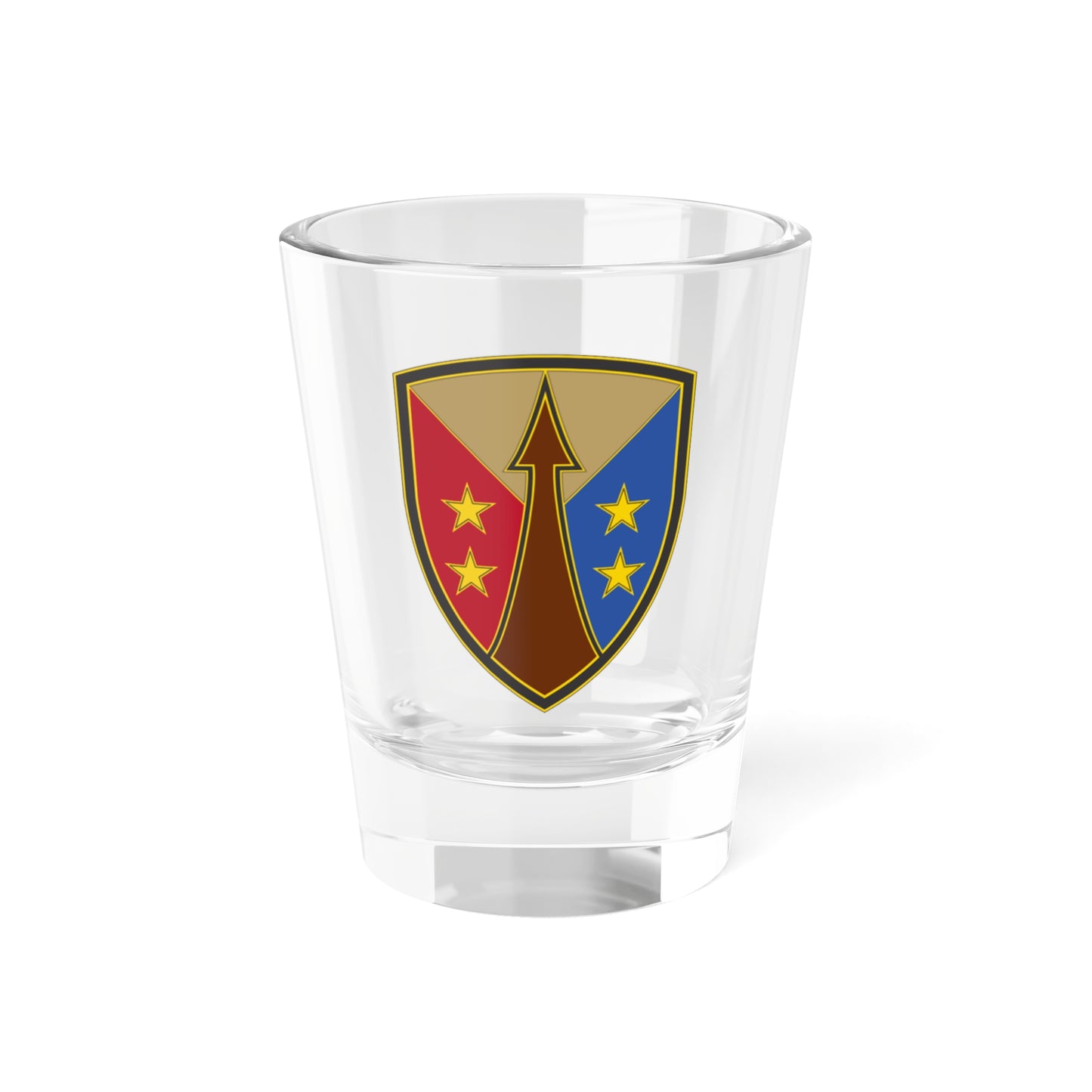 Verre à liqueur du commandement de soutien de la réserve (armée américaine) 1,5 oz