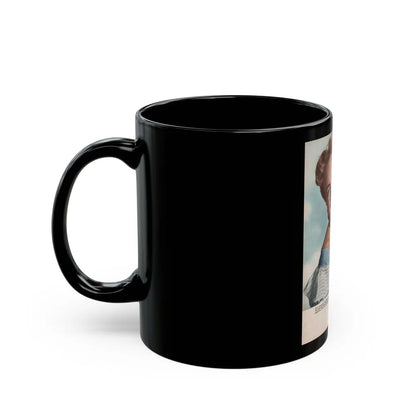 Terry Moore #541 - Magazine Page Photo (Vintage Female Icon) Black Coffee Mug-Go Mug Yourself