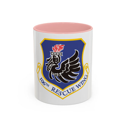 106th Rescue Wing logo 2 (U.S. Air Force) Accent Coffee Mug
