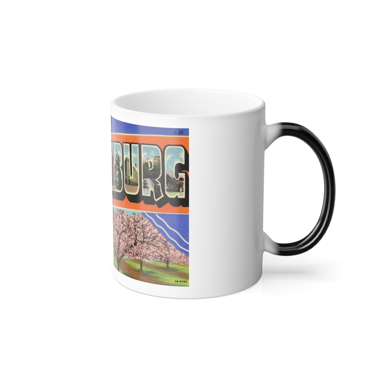 Greetings from Spartanburg SC (Greeting Postcards) Color Changing Mug 11oz