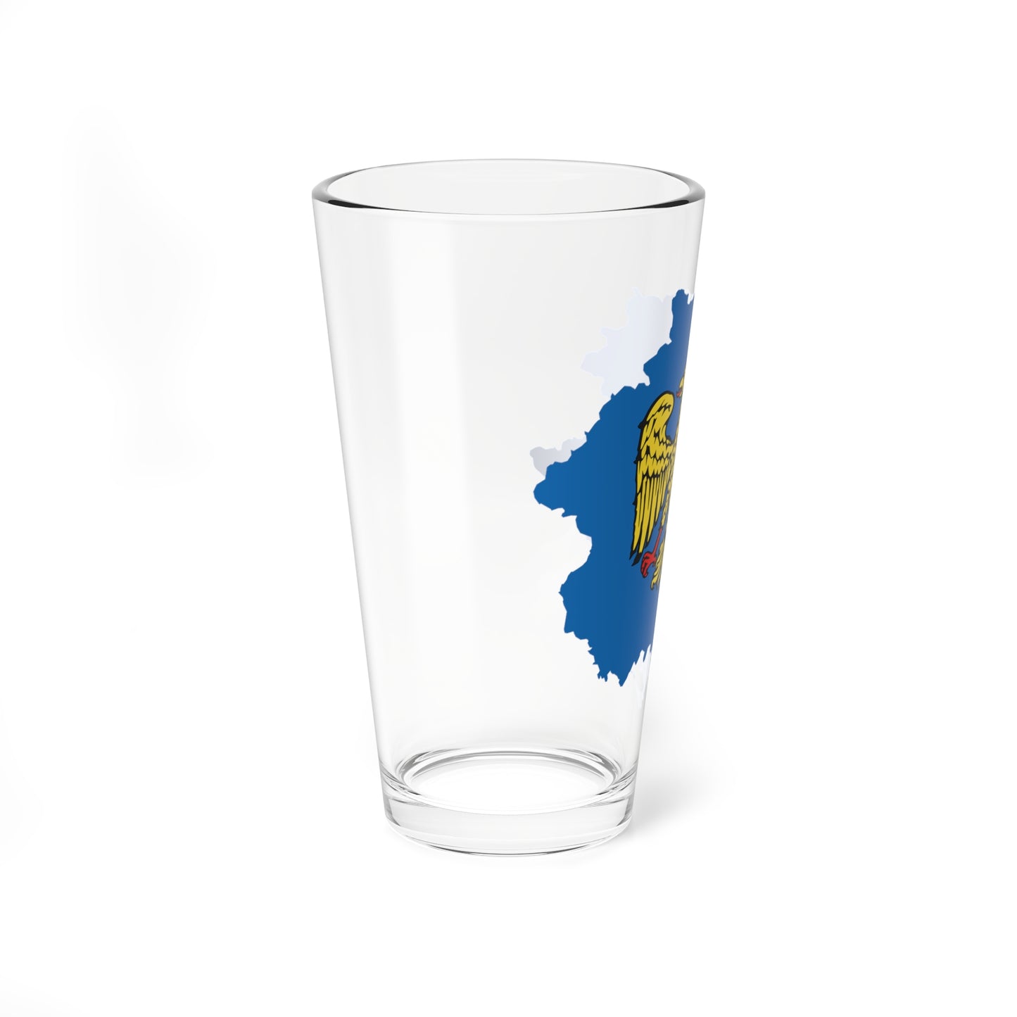 Flag map of Friuli (Italy) Pint Glass 16oz
