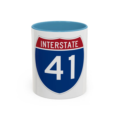 Interstate 41 (U.S. Highways) Accent Coffee Mug