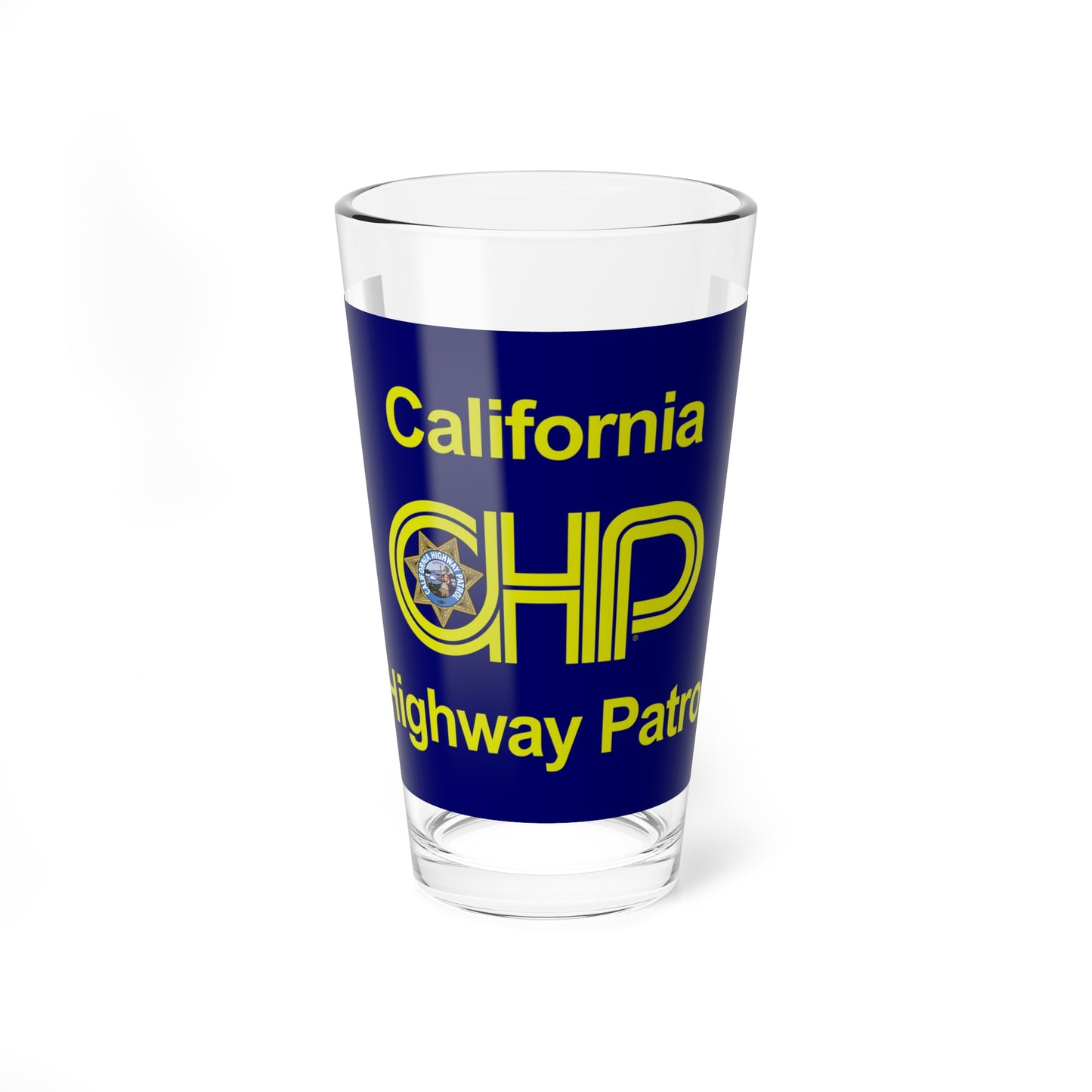 Flag of the California Highway Patrol (United States) Pint Glass 16oz