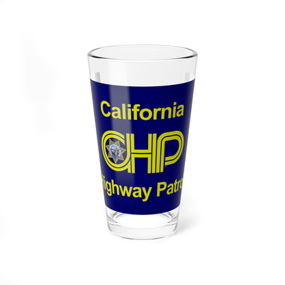 Flag of the California Highway Patrol (United States) Pint Glass 16oz