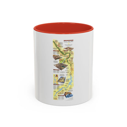 Egypt's Nile Valley- The South (1995) (Map) Accent Coffee Mug