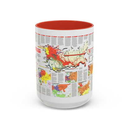 Russia - Soviet Union 2 (1990) (Map) Accent Coffee Mug