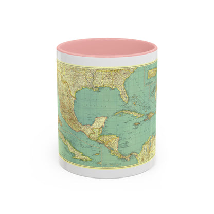 Central America and the West Indies (1934) (Map) Accent Coffee Mug