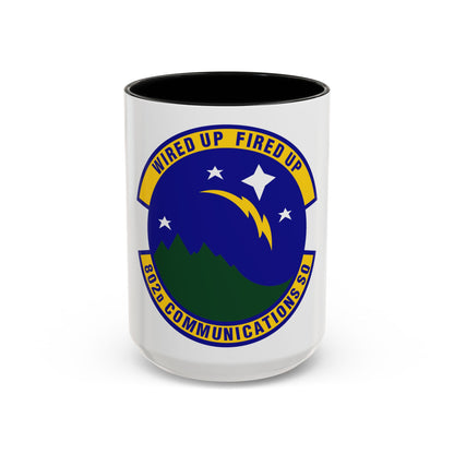 802d Communications Squadron (U.S. Air Force) Accent Coffee Mug