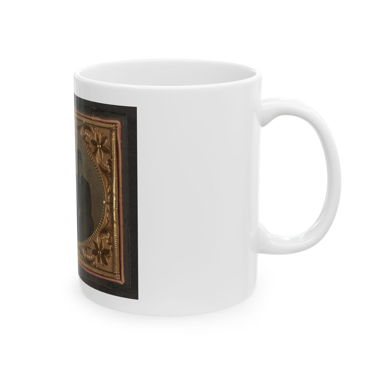 Three Unidentified Soldiers (U.S. Civil War) White Coffee Mug