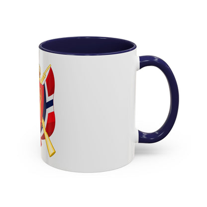 Coat of arms of the National Rifle Association of Norway - Accent Coffee Mug