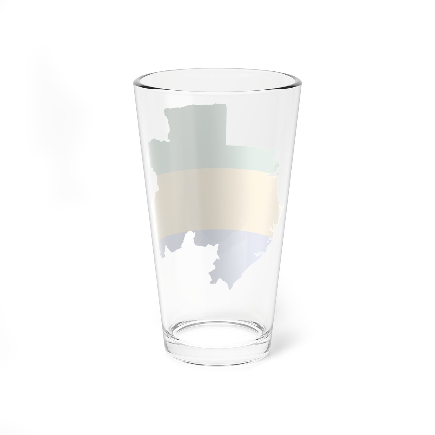 Flag map of Gabon (Gabon) Pint Glass 16oz
