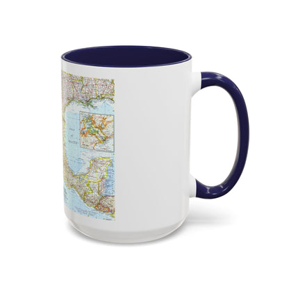 Central America - Mexico (1961) (Map) Accent Coffee Mug