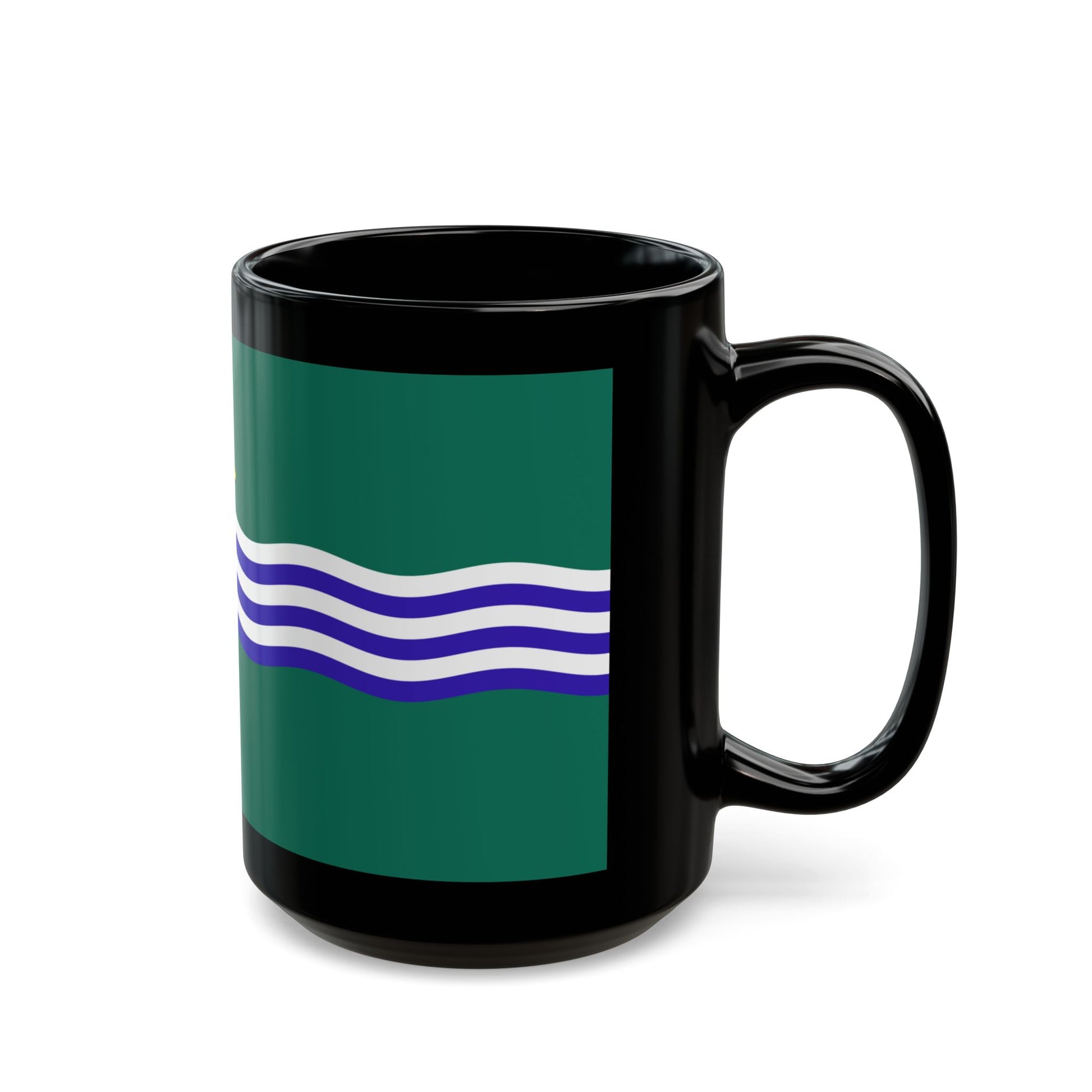 Flag of Peterborough Ontario Canada - Black Coffee Mug-Go Mug Yourself