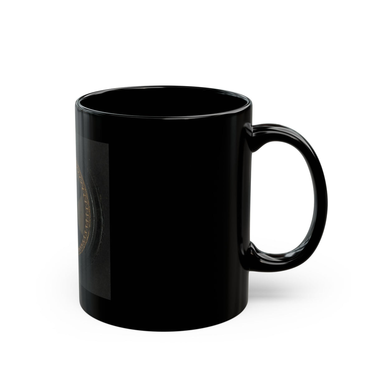 Unidentified Soldier In Union Uniform And Slouch Hat 003 (U.S. Civil War) Black Coffee Mug