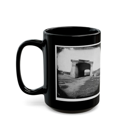 Richmond, Va. Ruins Of Richmond & Danville Railroad Bridge (U.S. Civil War) Black Coffee Mug