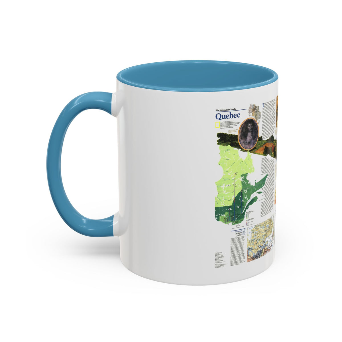 Canada - Quebec 2 (1991) (Map) Accent Coffee Mug