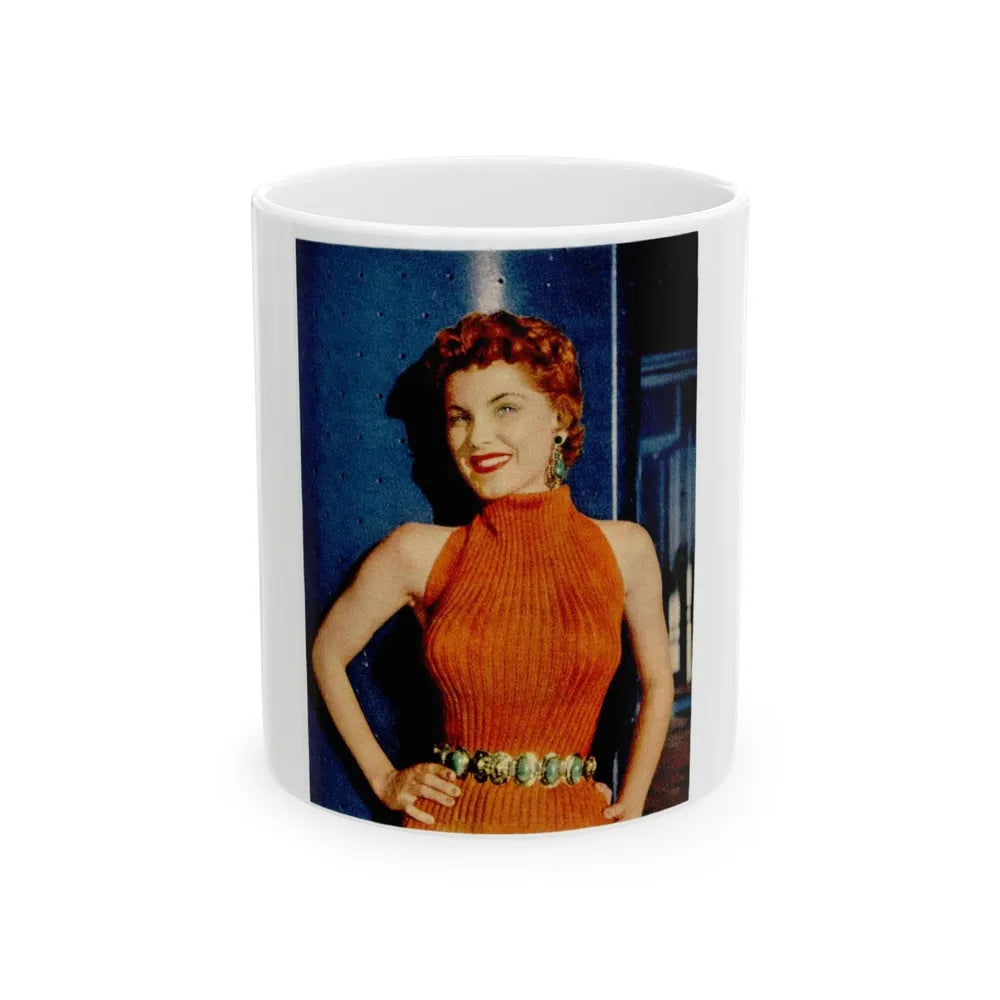 Debra Paget #337 (Vintage Female Icon) White Coffee Mug-11oz-Go Mug Yourself