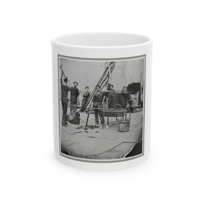 Deck Of Warship (U.S. Civil War) White Coffee Mug