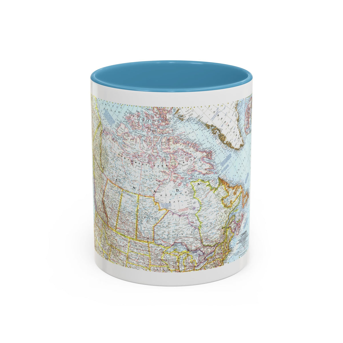 Canada (1961) (Map) Accent Coffee Mug