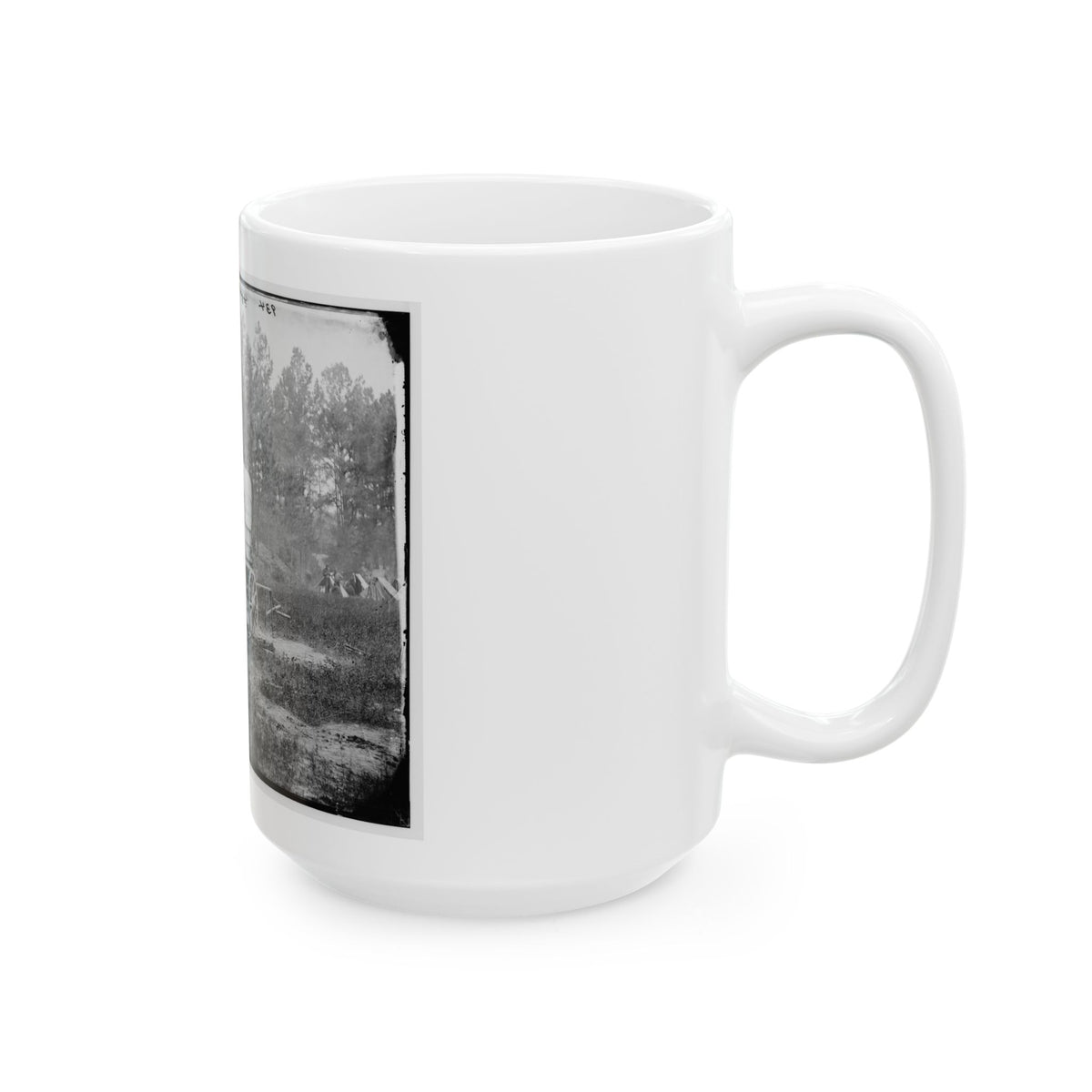 Petersburg, Va. U.S. Military Telegraph Battery Wagon, Army Of The Potomac Headquarters (U.S. Civil War) White Coffee Mug