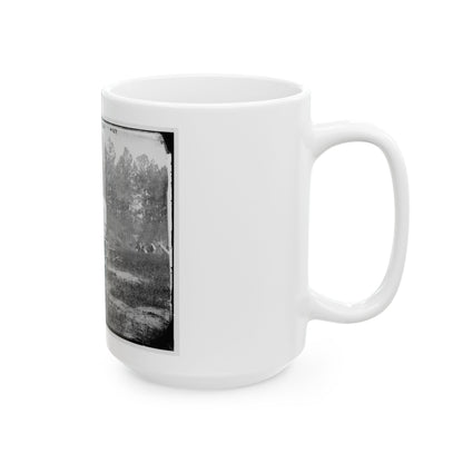 Petersburg, Va. U.S. Military Telegraph Battery Wagon, Army Of The Potomac Headquarters (U.S. Civil War) White Coffee Mug