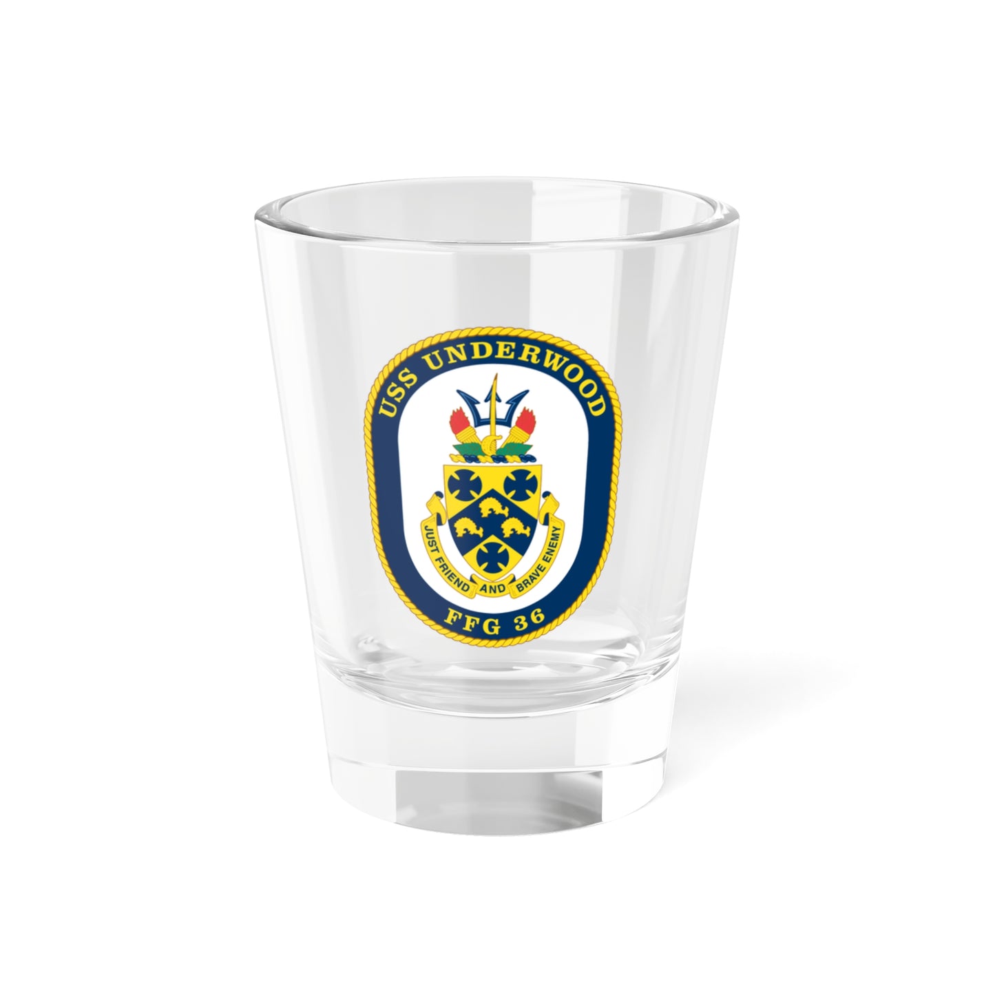 Verre à liqueur USS Underwood FFG 36 v2 (US Navy) 1,5 oz