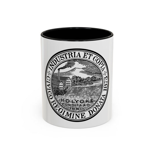 Seal of Holyoke Massachusetts - Accent Coffee Mug