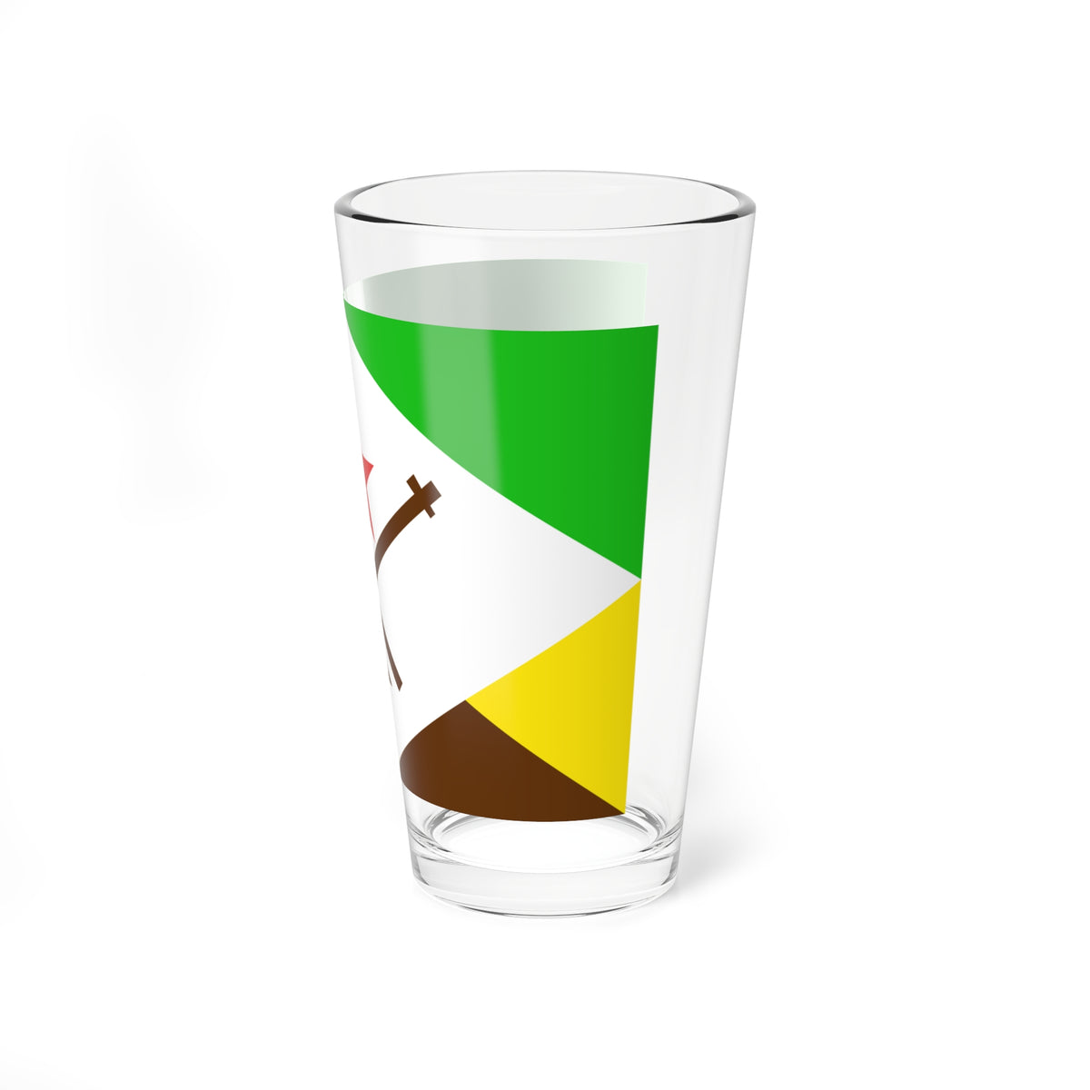 Bandera del Municipio Pueblo Llano (Venezuela) Pint Glass 16oz