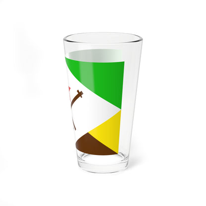 Bandera del Municipio Pueblo Llano (Venezuela) Pint Glass 16oz