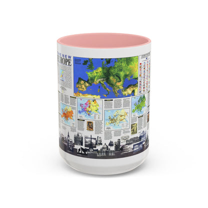 Europe, The New (1992) (Map) Accent Coffee Mug