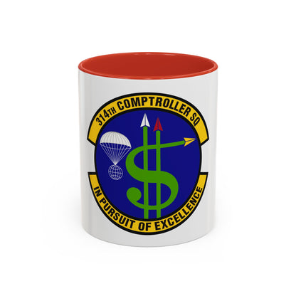 314th Comptroller Squadron (U.S. Air Force) Accent Coffee Mug