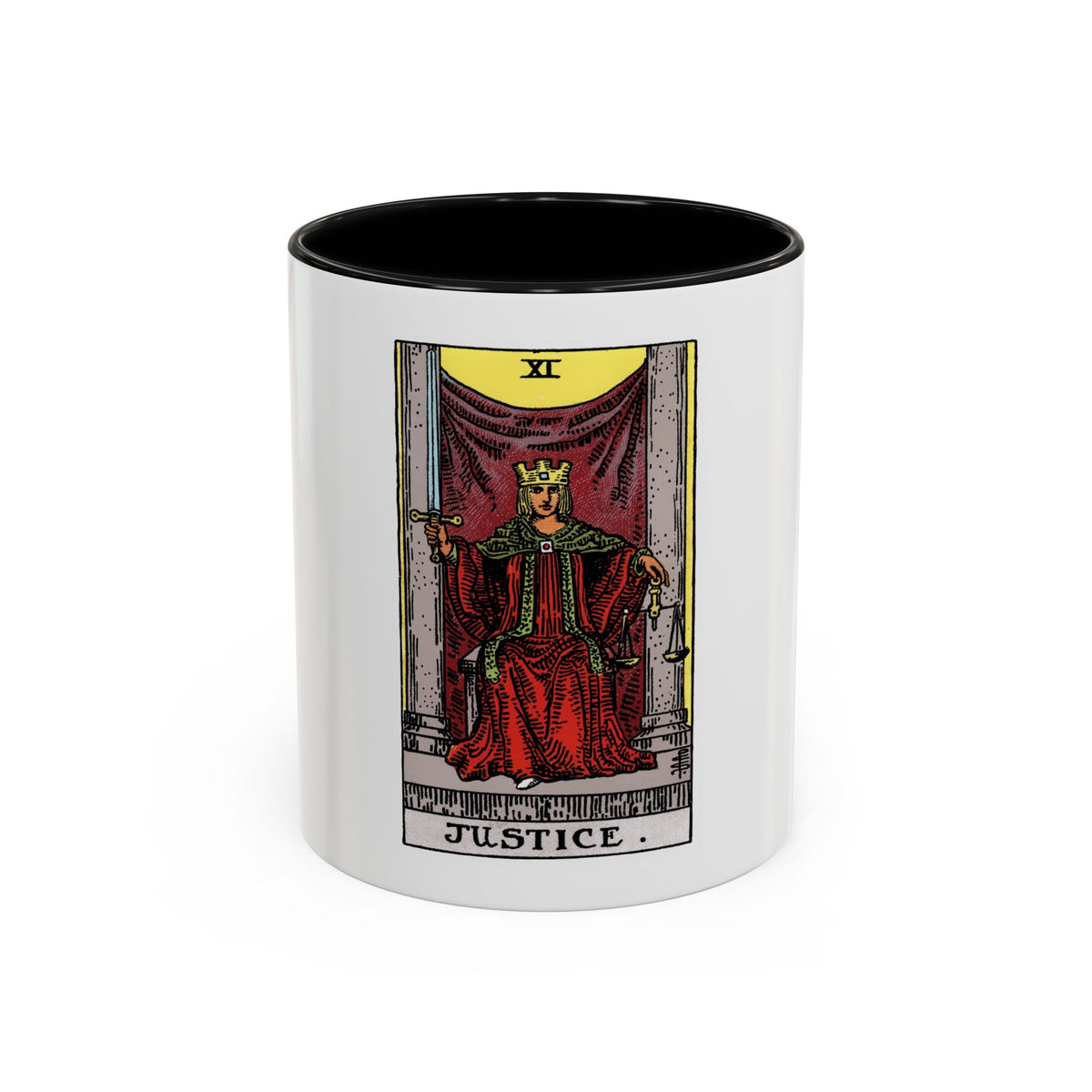 Justice (Tarot Card) Accent Coffee Mug