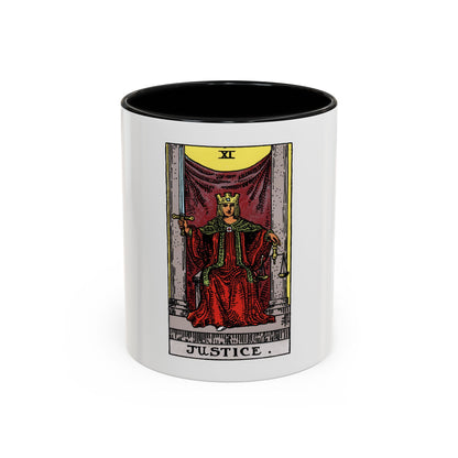 Justice (Tarot Card) Accent Coffee Mug