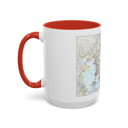 Japan and Korea (1945) (Map) Accent Coffee Mug